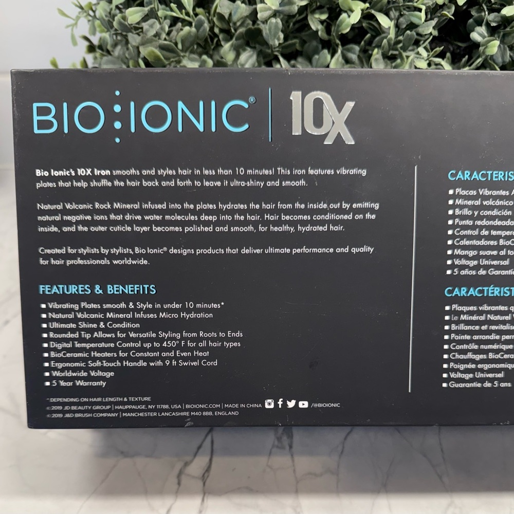 Bio ionic 10x pro styling iron 1”. Used twice. EUC - Picture 4 of 10
